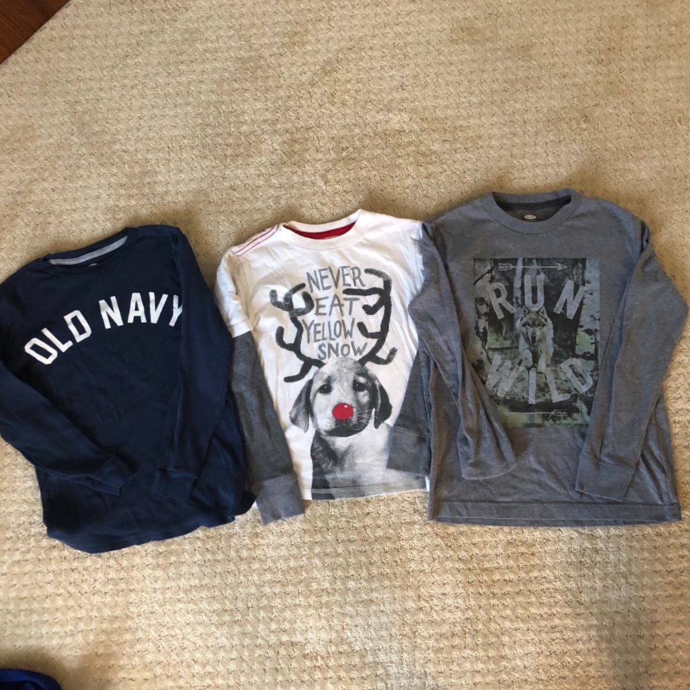 Lot of 6 long sleeve shirts- Size 8